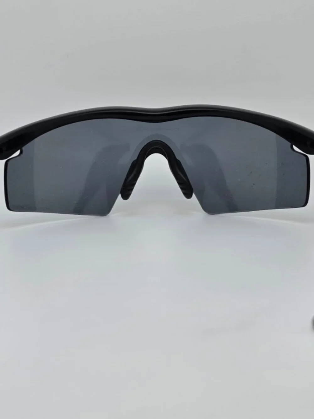 Oakley 11-162 SI Industrial M Frame Black Polarized Z87 Grey Strike Sunglasses